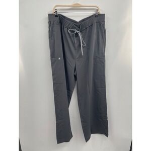 Fabletics Intake Scrub Pants Men's 3X Reg Charcoal Stretch Slim Fit Cargo NWOT